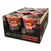 Nissin Cup Noodles Stir Fry, Teriyaki Beef, 3 oz Cup, 6/Carton (NIS42401)