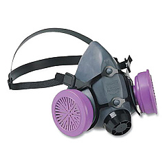 North Safety 5500 Series Half Mask Respirator, Medium (550030M)