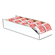 The Packaging Wholesalers Open Top Bin Boxes, 4 x 18 x 4.5, White, 50/Pack (BSBWZ418)