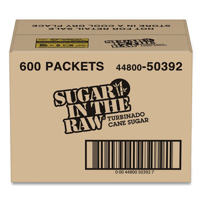 Sugar in the Raw Sugar, 0.18 oz Packet, 600/Carton (50392)
