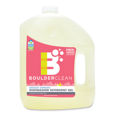 Boulder Clean Dishwasher Detergent, Grapefruit Pomegranate, 100 oz Bottle, 4/Carton (003144CT)