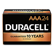 Duracell CopperTop Alkaline AAA Batteries, 24/Box (MN2400B24000)