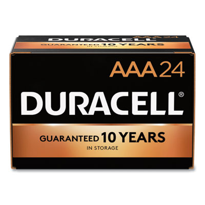 Duracell CopperTop Alkaline AAA Batteries, 24/Box (MN2400B24000)