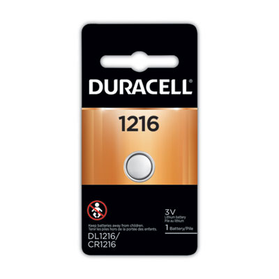 Duracell Lithium Coin Batteries, 1216 (DL1216BPK)