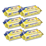 LYSOL Brand Disinfecting Wipes Flatpacks, 6.69 x 7.87, Lemon and Lime Blossom, 80 Wipes/Flat Pack, 6 Flat Packs/Carton (99716CT)