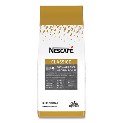 Nescaf Classico 100% Arabica Roast Ground Coffee, Medium Blend, 2 lb Bag (25573)