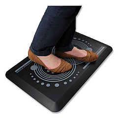 Floortex AFS-TEX 2000 Anti-Fatigue Mat, Rectangular, 20 x 32, Black (FCA22032BK)