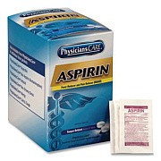 PhysiciansCare Aspirin Tablets, Two-Pack, 50 Packs/Box (90014)