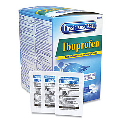 PhysiciansCare Ibuprofen Tablets, Two-Pack, 50 Packs/Box (90015)