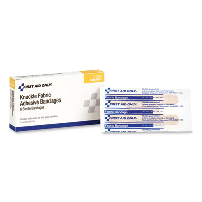 PhysiciansCare by First Aid Only First Aid Fabric Knuckle Bandages, 8/Box (1009)