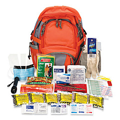 PhysiciansCare by First Aid Only Emergency Care Backpack XL, 63 Pieces, Nylon Fabric Case (90001)