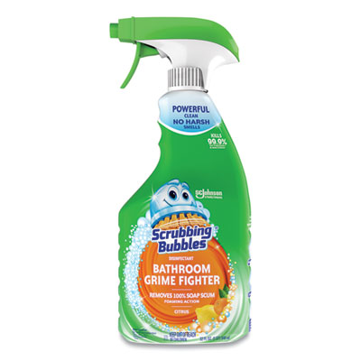 Scrubbing Bubbles Multi Surface Bathroom Cleaner, Citrus Scent, 32 oz Spray Bottle, 8/Carton (306111)
