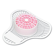Big D Industries Para Urinal Screen, Lasts 30 Days, Cherry Scent, 3 oz, White, 12/Box (930)