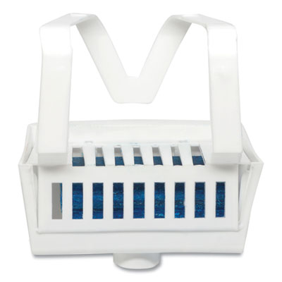 Big D Industries Non-Para Toilet Bowl Block, Lasts 30 Days, Evergreen Scent, White, 12/Box (661)