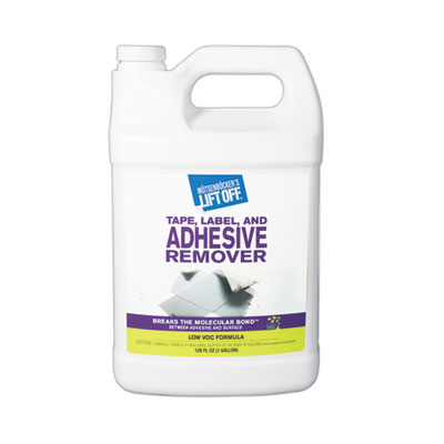 Motsenbocker's Lift-Off Tape, Label and Adhesive Remover, 1 gal Bottle, 4/Carton (40801)