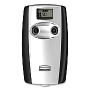 Rubbermaid Commercial Microburst Duet Odor Control System, 3.5" x 5.2" x 8.63", Black/Chrome (4870055)