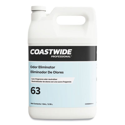 Coastwide Professional Air Freshener Odor Eliminator 63 Concentrate, Grapefruit Scent, 3.78 L Bottle, 4/Carton (630001A)