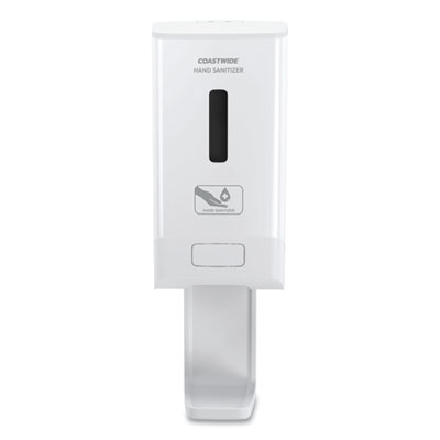 Coastwide Professional J-Series Automatic Wall-Mounted Hand Sanitizer Dispenser, 1,200 mL, 6.62 x 4.12 x 13.87, White (JAHW)