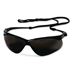 KleenGuard Nemesis Readers Safety Glasses, 2.5+ Diopter, Black Half Frame, Smoke Dual Lens, 6/Box (22519)