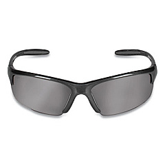 KleenGuard Equalizer Safety Glasses, Gunmetal Half Frame, Smoke Dual Lens, 12/Box (21297)
