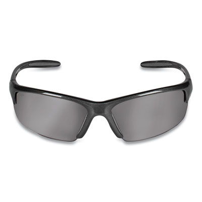 KleenGuard Equalizer Safety Glasses, Gunmetal Half Frame, Smoke Dual Lens, 12/Box (21297)