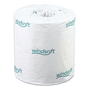 Windsoft Bath Tissue, Individually Wrapped Rolls, Septic Safe, 2-Ply, White, 500 Sheets/Roll, 48 Rolls/Carton (2405)