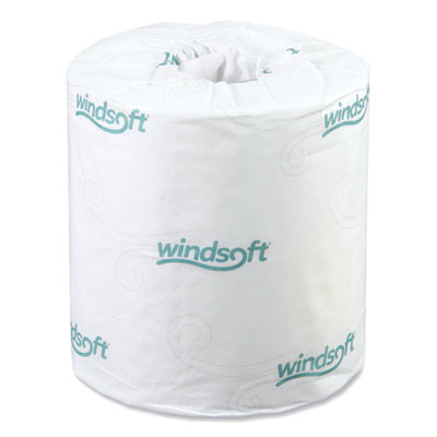 Windsoft Bath Tissue, Individually Wrapped Rolls, Septic Safe, 2-Ply, White, 500 Sheets/Roll, 48 Rolls/Carton (2405)