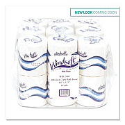 Windsoft Bath Tissue, Septic Safe, 2-Ply, White, 4 x 3.75, 400 Sheets/Roll, 18 Rolls/Carton (WIN2440)