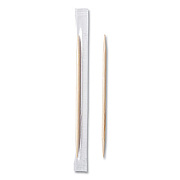 AmerCareRoyal Cello-Wrapped Round Wood Toothpicks, Mint, 2.5", Natural, 1,000/Box, 15 Boxes/Carton (RM115)