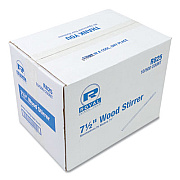 AmerCareRoyal Wood Stir Sticks, 7.5" Long, 500/Box, 10 Boxes/Carton (R825CT)