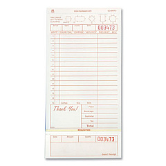 AmerCareRoyal Guest Check Loose-Pack Refill, 15 Lines, Three-Part Carbonless, 4.2 x 8.5, 200 Forms/Pad, 10 Pads/Carton (GC49973)