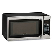 Avanti 0.7 cu ft Countertop Microwave Oven, 700 W, Black/Stainless Steel (MO7103SST)