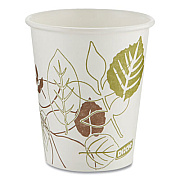 Dixie Pathways Paper Hot Cups, 10 oz, White/Brown, 50/Sleeve, 20 Sleeves/Carton (2340PATH)