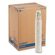 Dixie PerfecTouch Paper Hot Cups, 16 oz, Coffee Haze Design, 50/Sleeve, 20 Sleeves/Carton (5356CDCT)
