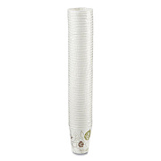 Dixie Pathways Paper Hot Cups, 10 oz, White/Brown, 50/Pack (2340PATHPK)