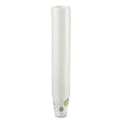 Dixie Pathways Paper Hot Cups, 10 oz, White/Brown, 50/Pack (2340PATHPK)