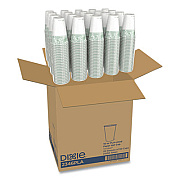 Dixie PLA Hot Cups, 16 oz, Viridian Design, 50/Sleeve, 20 Sleeves/Carton (2346PLA)