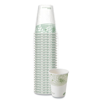Dixie PLA Hot Cups, 12 oz, Viridian Design, 50/Pack (2342PLAPK)