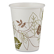 Dixie Pathways Paper Hot Cups, WiseSize, 12 oz, White/Brown, 25/Bag, 20 Bags/Carton (2342WS)