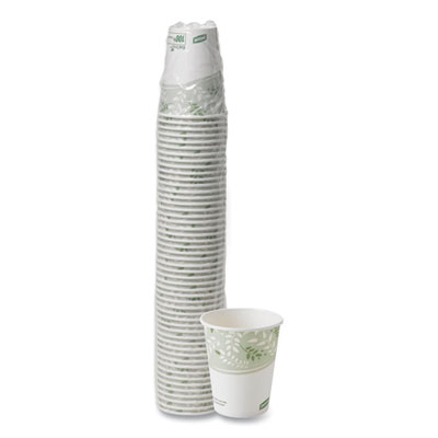 Dixie PLA Hot Cups 8 oz, Viridian Design, 50/Pack (2338PLAPK)