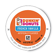 Dunkin Donuts K-Cup Pods, French Vanilla, 22/Box (0847)