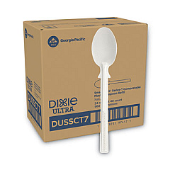 Dixie SmartStock Tri-Tower Dispensing System Cutlery, Heavyweight Spoon, Plastic, Natural, 40/Pack, 24 Packs/Carton (DUSSCT7)