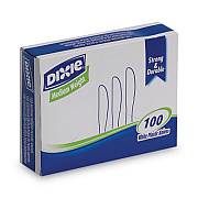 Dixie Plastic Cutlery, Heavy Mediumweight Knife, 100/Box (KM207)