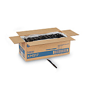 Dixie Plastic Cutlery, Heavy Mediumweight Knife, Black, 1,000/Carton (KM517)