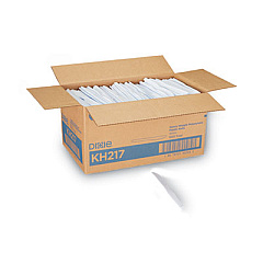 Dixie Plastic Cutlery, Heavyweight Knife, 7.5", White, 1,000/Carton (KH217)