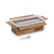 Dixie Plastic Cutlery, Heavyweight Spoon, Crystal Clear, 1,000/Carton (TH017)