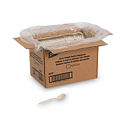 Dixie Plastic Cutlery, Heavyweight Soup Spoons, 5 3/4", Champagne, 1,000/Carton (SH117)