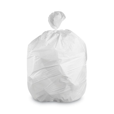 Heritage Linear Low-Density Can Liners, 35 gal, 1.4 mil, 33" x 45", White, Flat Pack, 200/Carton (H32W)