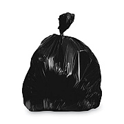 Heritage Linear Low-Density Can Liners, 30 gal, 1.25 mil, 30" x 36", Black, Flat Pack, 200/Carton (H6036PK)