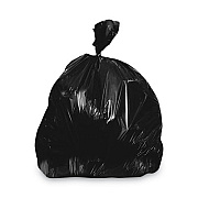 Heritage Linear Low-Density Can Liners, 33 gal, 1.5 mil, 33" x 39", Black, Flat Pack, 250/Carton (H6639AK)